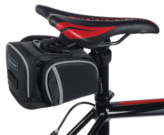 Bike Saddle Bag - 4 Compartment & Pocket Clip On Bicycle Under Seat Pack To Carry All Your Important Biking Accessories For Cycling