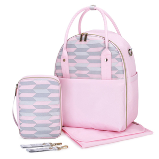 New Designer Fully Opened Travel Backpack Diaper Bag Multi-function for Mom(EPZ-445)