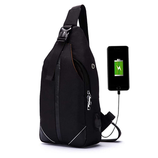 Amazon Hot Selling Crossbody Backpack Sling Bag Men with USB Charging Port(EPZ-454)