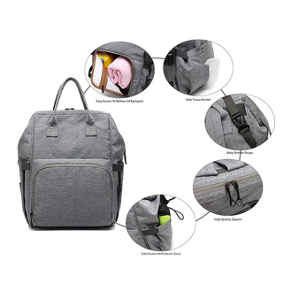 Ready to Ship Multifunctional Diaper Bag Backpack Baby with Changing Mat(EPZ-383)