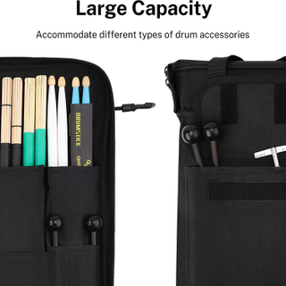 Portable Thickened Large Capacity Drum Stick Bag Up to 12 pairs