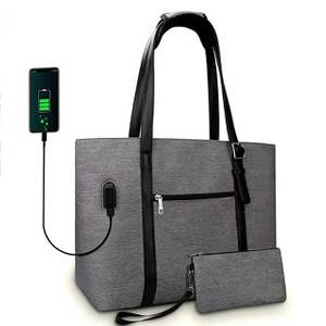 Factory Direct Water Resistant Laptop Bag Women with USB Charging Port(EPZ-054)
