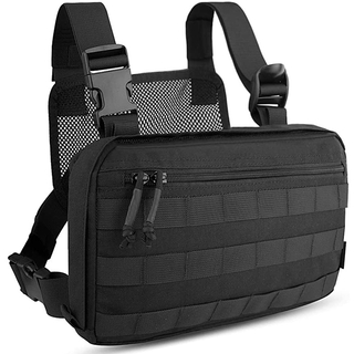 Chest Bag Tactical Combat Wthe Pouch Radio Chest For Man Front Chest Pouch Black