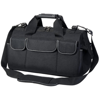 Large Capacity Multi-Compartments Tool Tote Bag Organizer With Thick Padded and Safety Deflective Straps