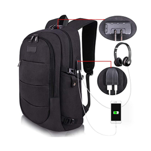 Multifunctional Water Resistant Anti-Theft Laptop Bag Backpack with USB Charging Port(EPZ-030)