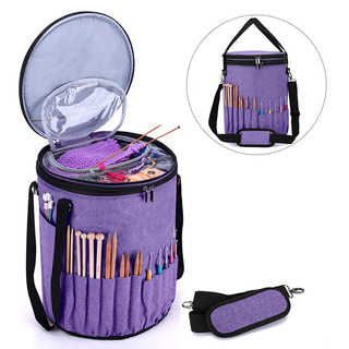 Premium Quality Large Capacity Portable Knitting Tote Organizer Bag with Cover(EPZ-539)