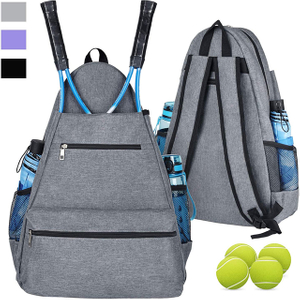 Large Tennis Bags for Women and Men to Hold Tennis Racket,Pickleball Paddles, Badminton Racquet, Squash Racquet,Balls 