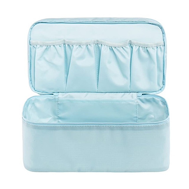 Hot Selling Large Compartment Lightweight Double Layer Korean Cosmetic Bag(EPZ-471)
