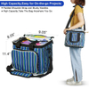 New Product High Capacity Striped Yarn Storage Tote Roomy Interior Knitting Bags(EPZ-502)