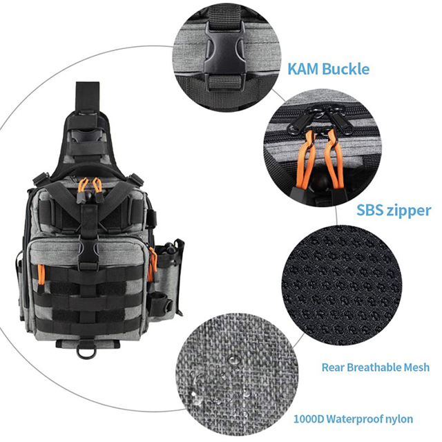New Designer Multifunctional Fishing Tackle Backpack with Fishing Rod Holder(EPZ-523)