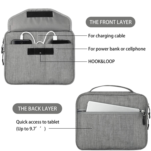 Amazon Hot Selling Electronic Accessories Double Layer Travel USB Cable Organizer(EPZ-211)