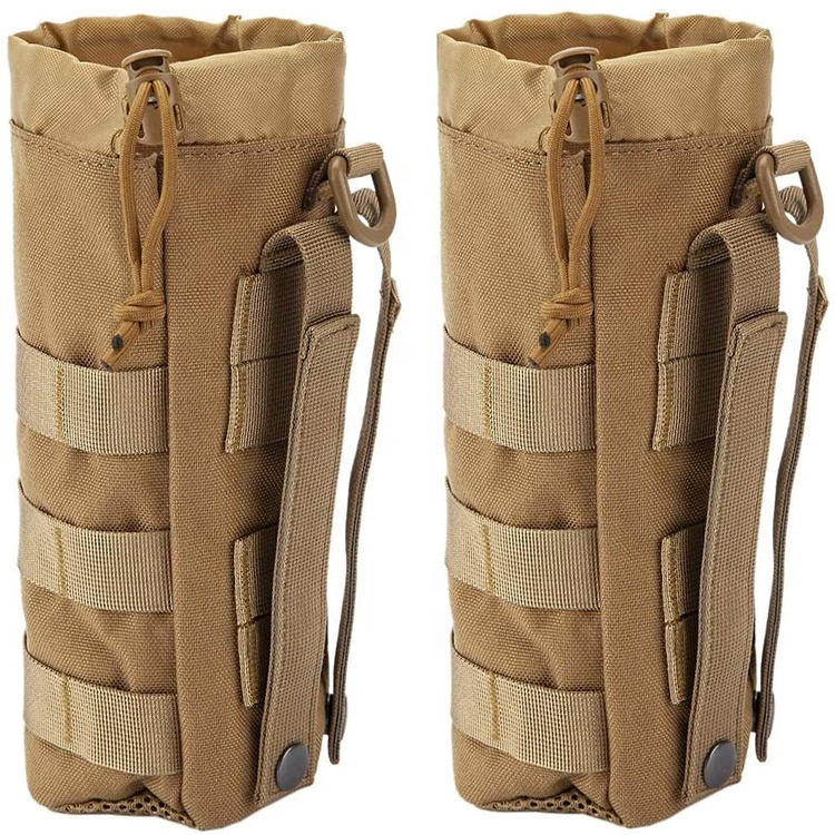 New Updating Durable Small Tactical Drawstring Outdoor Hunting Water Bottle Holder Pouch Bag