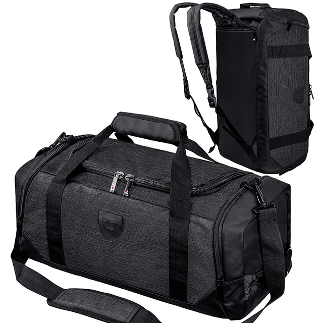 Gym Duffle Bag Backpack Waterproof Sports Duffel Bags Travel Weekender Bag for Men Women Overnight Bag with Shoes Compartment