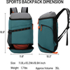 New Design 35L Multi-pocket Lightweight Basketball&Soccer Backpack with Wet&Shoe Compartment