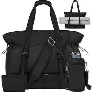 Hot Sale Waterproof Large Capacity Yoga Mat Bag with Shoe Compartment Toiletry Bag and Water Bottle Bag
