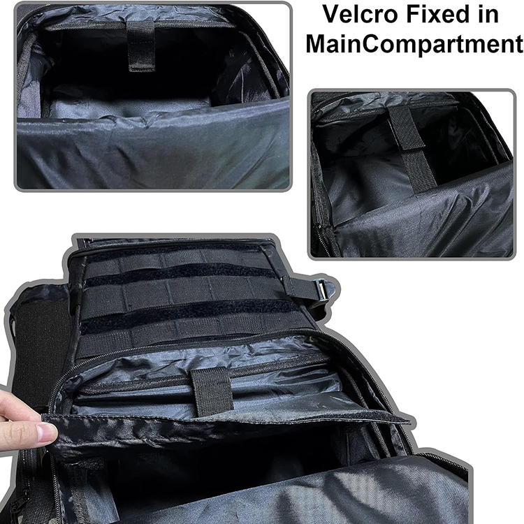 Multiple Storage Compartment Fishing Tackle Backpack with 2 Fishing Rod Holder for Fishing