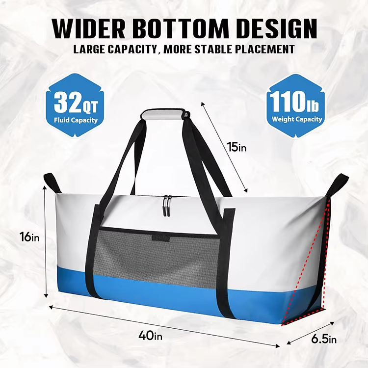 Waterproof Reusable Large Capacity Fish Bag Insulated Fish Kill Bag with Valve