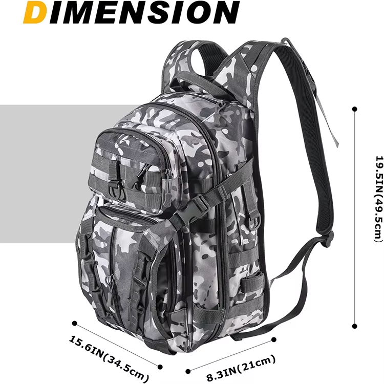 Waterproof Lightweight Scratch Resistant Tackle Bag Fishing with Rod Holder