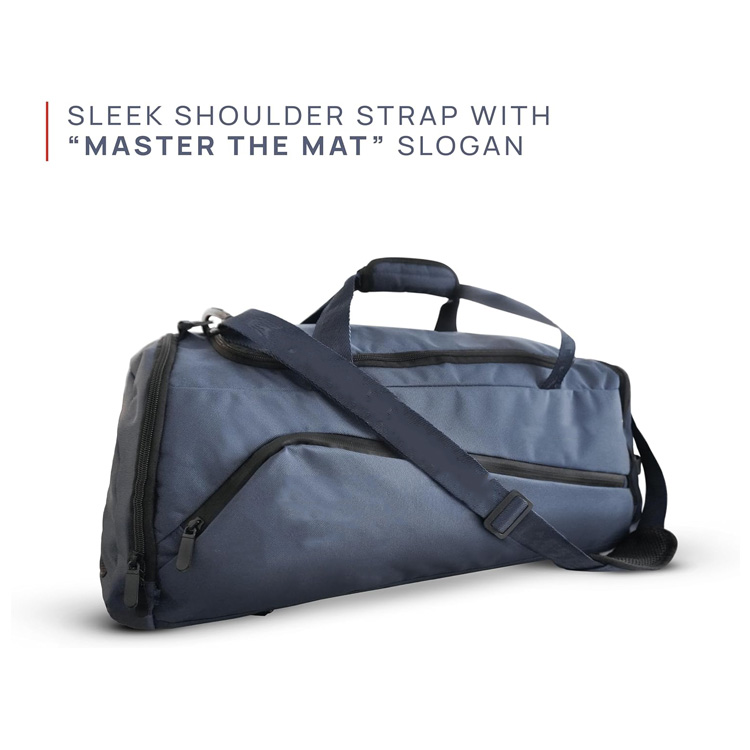 Stylish 45L Heavy Duty Duffle Bag Backpack in 1 with Multi-compartment and Hidden Straps