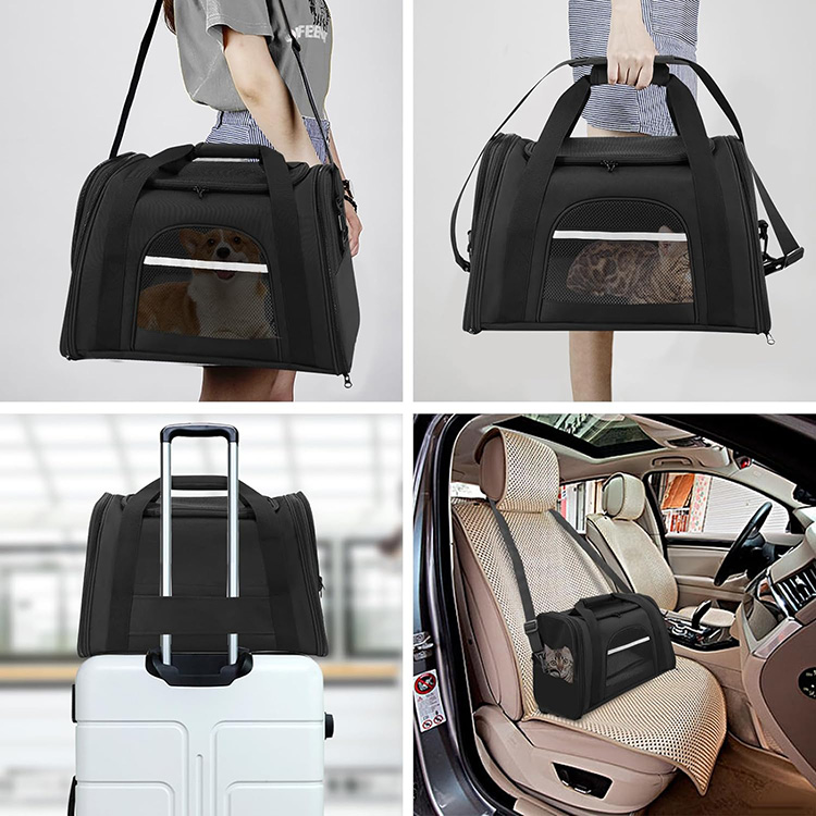 Lightweight and Anti-scratch Pet Bag with Soft-Side and Anti-scratch for Travel
