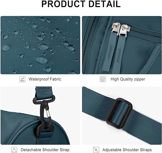 New Fashion Lightweight Small Gym Duffel Bags with Adjustable Straps and Wet Pocket