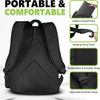 Stylish Unisex Design Large Pickleball Paddle Backpack with Padded Paddle Pockets and Large Bottom Sack for Shoes