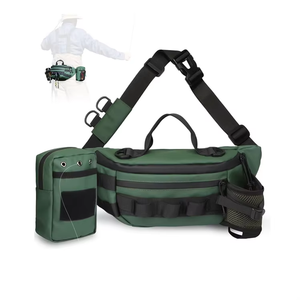 Multi-function Waterproof Fishing Belt Bag with Detachable Pouch and Water Bottle Holder