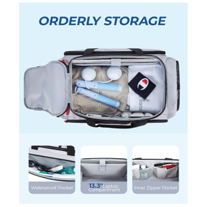 35L Three in One Design Waterproof Sports Travel Duffel Bag with Shoe Compartment