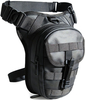 Motorcycle Riding Thigh Bag, Waterproof and Expandable Leg Bag with Adjustable Shoulder Strap, MOLLE System, 3-layer Storage