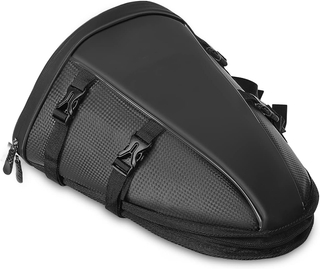 Motorcycle Tail Bag Waterproof Storage Saddle Bag Outdoor Sports Motorcycle Rear Seat Lightweight Handbag with Shoulder Strap