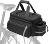 Bike Rack Bag with Rain Cover, Bike Trunk Cooler Handag Insulated Bicycle Rear Seat Pouch with 2 Side Foldable Panniers