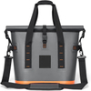 High Capacity Insulated Leakproof Cooler Bag That Holds 30 Cans with Zipper Closure for Beach Picnic Camping Grocery Travel