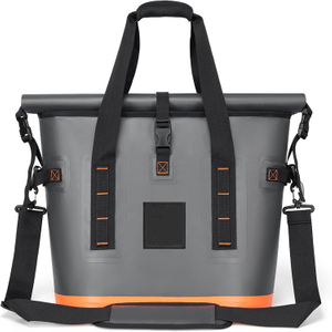 High Capacity Insulated Leakproof Cooler Bag That Holds 30 Cans with Zipper Closure for Beach Picnic Camping Grocery Travel