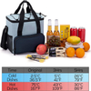 Insulated Leakproof Large Capacity Cooler Bag with Multi Pockets for Camping Beach Picnic Grocery Travel Outdoor Work