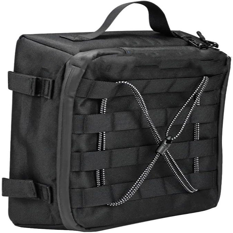 Waterproof Large Capacity Motorcycle Saddle Bag with External Pockets for Motorbike Touring Travel Outdoor Adventure Commuting