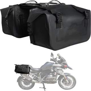 Waterproof Detachable Large Capacity Motorcycle Saddlebag with Rain Cover for Motorbike Touring Travel Outdoor Adventure Riding