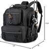 Lightweight Breathable Padded Fishing Tackle Backpack with built-in rod holder straps for outdoor lake freshwater fishing