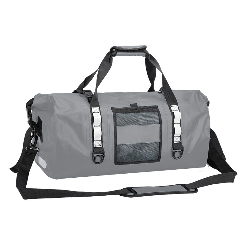 Large Capacity 60L PVC Waterproof Travel Duffel Bag Multi-functional Hiking Camping Cycling Outdoor Adventures