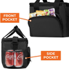 Thermal Insulated Leakproof Collapsible Lunch Bag with Dual Zipper for Work Office Outdoor Picnic Travel Daily Meal Storage Use