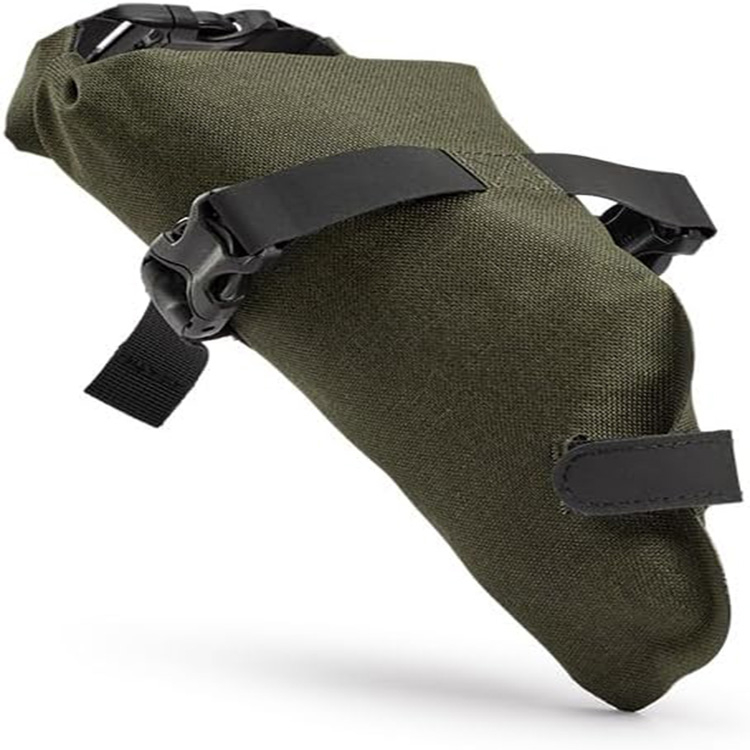 Waterproof Roll-Top Large Capacity Bike Saddle Bag with Quick Release Mount for Bikepacking Touring Cycling Adventure