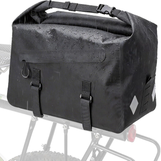 Durable Bikepacking Bike Saddle Bag That Fits Tools Gear with Reflective Details for Outdoor Riding Travel Use