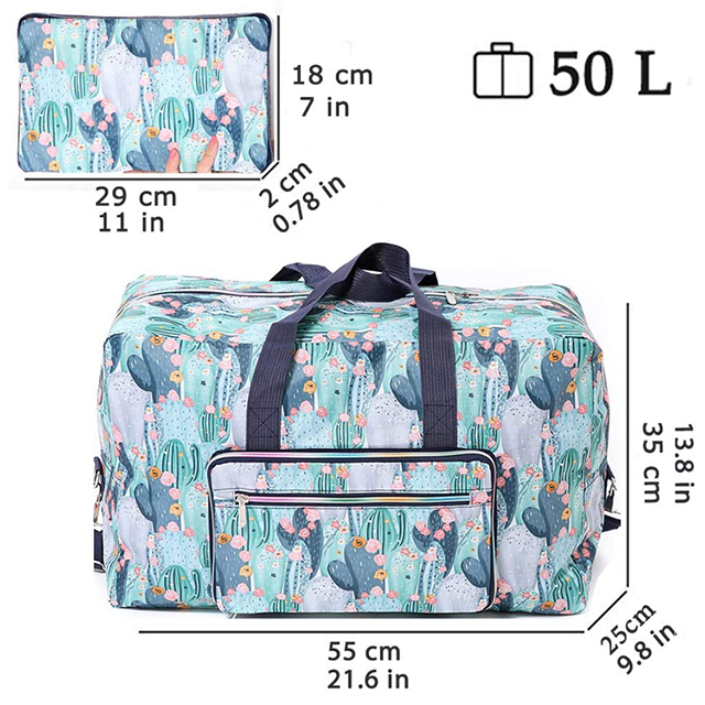 Amazon Hot Selling Large Cute Foldable Sublimation Duffle Bag for Travel(EPZ-487)