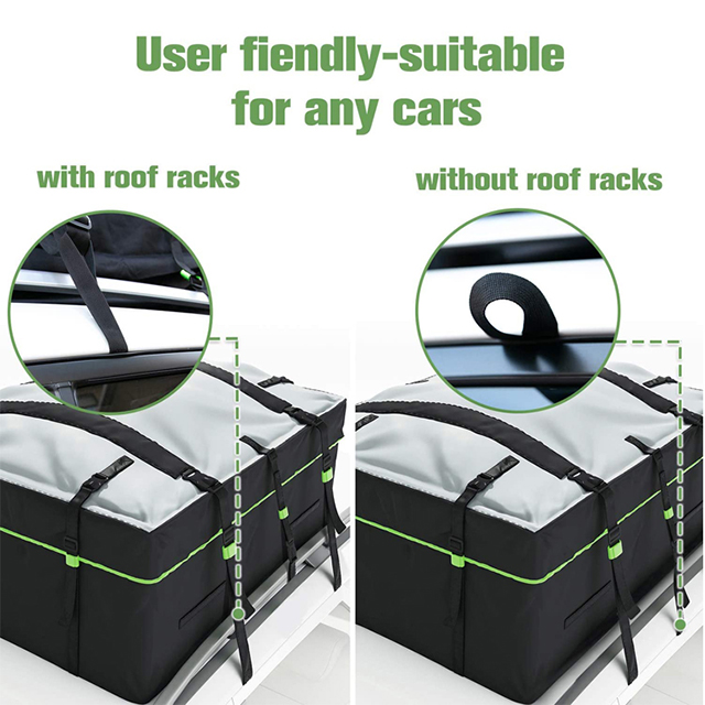 Hot Sell Durable 19 Cubic Feet Waterproof Rooftop Cargo Carrier Car Roof Bags(EPZ-506)
