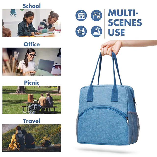 New Stylish Reusable Lunch Box Insulated Lunch Bag for Picnic Hiking Work Office(EPZ-423)