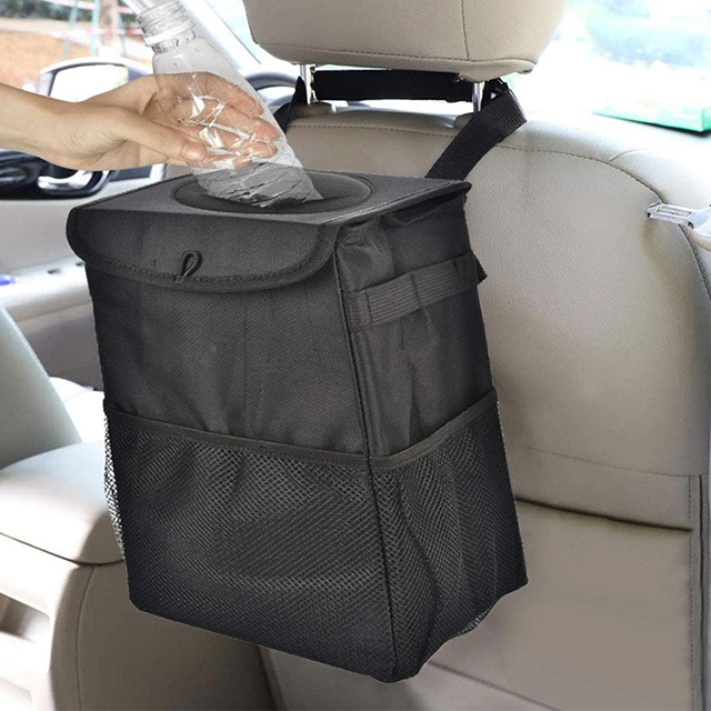 Hot Sell Collapsible Portable Waterproof Car Garbage Can Car Trash Can with Lid(EPZ-154)
