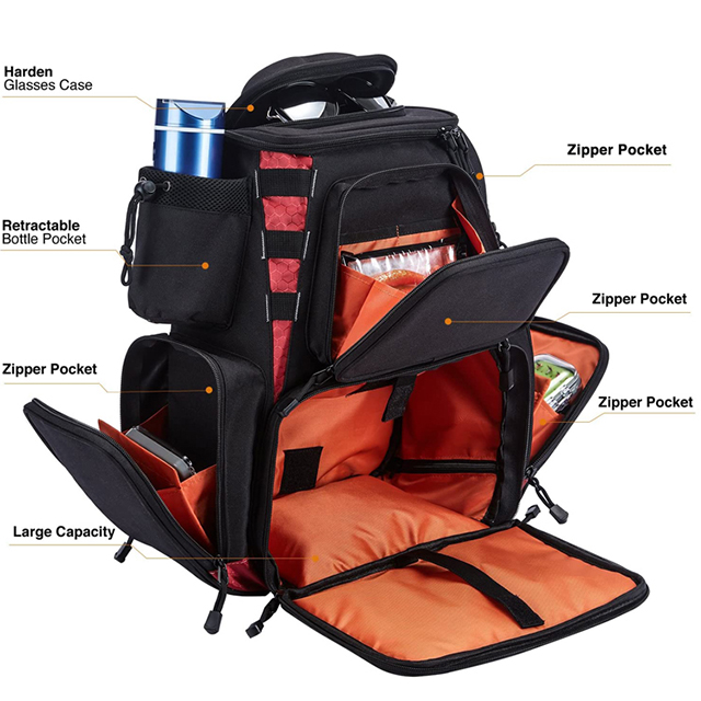 Factory Direct Outdoor Large Waterproof Fishing Tackle Bag with 4 Tackle Box (EPZ-172)