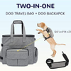 Dog Travel Bag Airline Approved Pet Travel Bag with Shoulder Strap with Dog Food Container