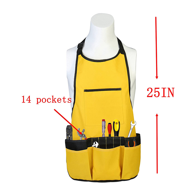 Factory Direct Waterproof Heavy Duty Gardening Apron with Pockets for Men Women(EPZ-209)