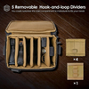 Well Designed Black Water-resistant Durable Tactical Ammo Bag Pistol Range Bag With 5 Removable Dividers