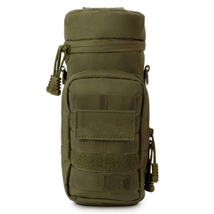 Well Designed Army Green Durable Polyester Portable Hunting Water Bottle Bag Hydration Carrier Pack